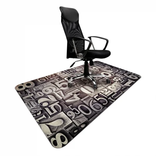 Elastyczne podkładki pod krzesła 120x180cm gr. 2,2mm grafika 019 - LITERY