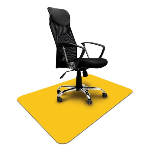 Zółta podkładka 140x100cm mata ochromma MaxiMat pod krzesło, elastyczna i antypoślizgowa