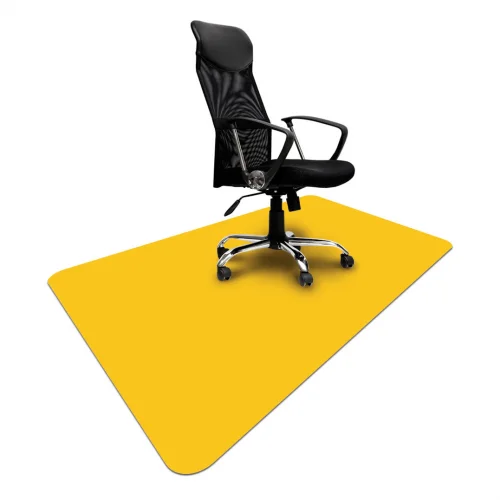 Duża, żółta mata ochronna nie tylko pod krzesła i folele biurowe 1200x1800x2,2mm