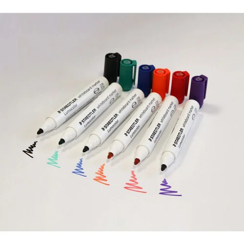 Lumocolor Whiteboard 6 kolorów pisaki markery do planerów suchościeralnych