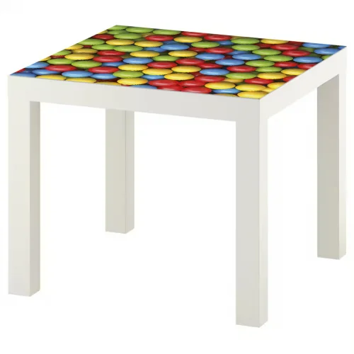 Mata ochronna na stolik LACK 55x55 wzór dla dzieci kolorowe piłki