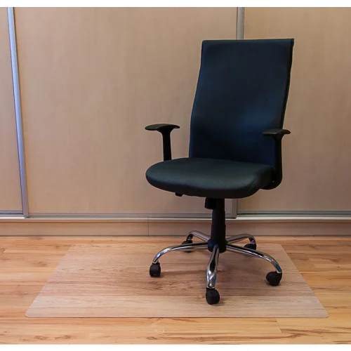 Elastyczna mata ochronna 80x120cm pod krzesło na kółkach gr. 2,2mm z grafiką 073 - DREWNO