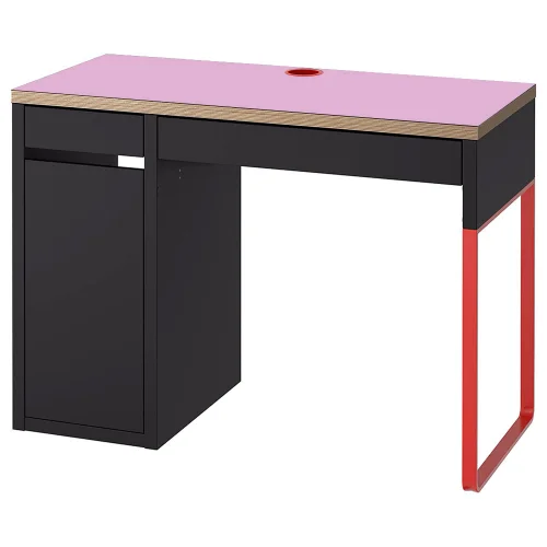 Maty podkładki ochronne 105x50cm na blat biurka MICKE z IKEA - różowa 
