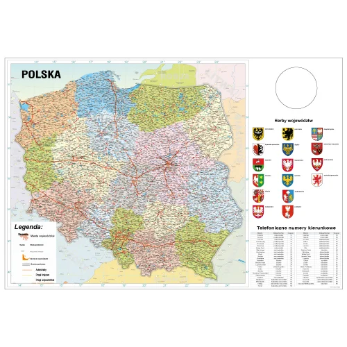 Podkładka Mapa Polski na biurko Micke z IKEA 73x50cm