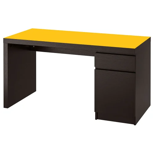 Ochronna mata podkładka na biurko malm IKEA 140x65cm żółta