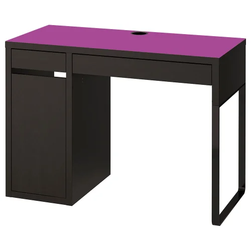 Podkładka na biurko MICKE z IKEA 105x50cm - Fioletowa mata ochronna