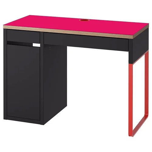 Podkładka na biurko MICKE z IKEA 105x50cm ochronna mata - MAGENTA róż
