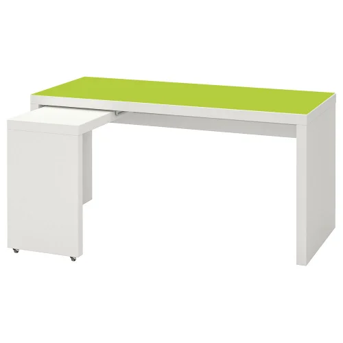 Ochronna mata podkładka na biurko malm IKEA 151 x 65cm limonkowa zielona