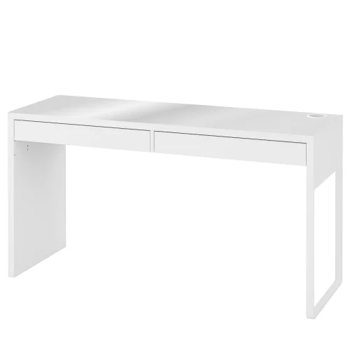 Mata ochronna na biurko MIceke z IKEA 142x50 cm z otworem na przewody przejrzysta