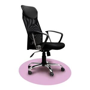 Samoprzylepna mata ochronna pod krzesło podkładka koło 100cm - Różowa